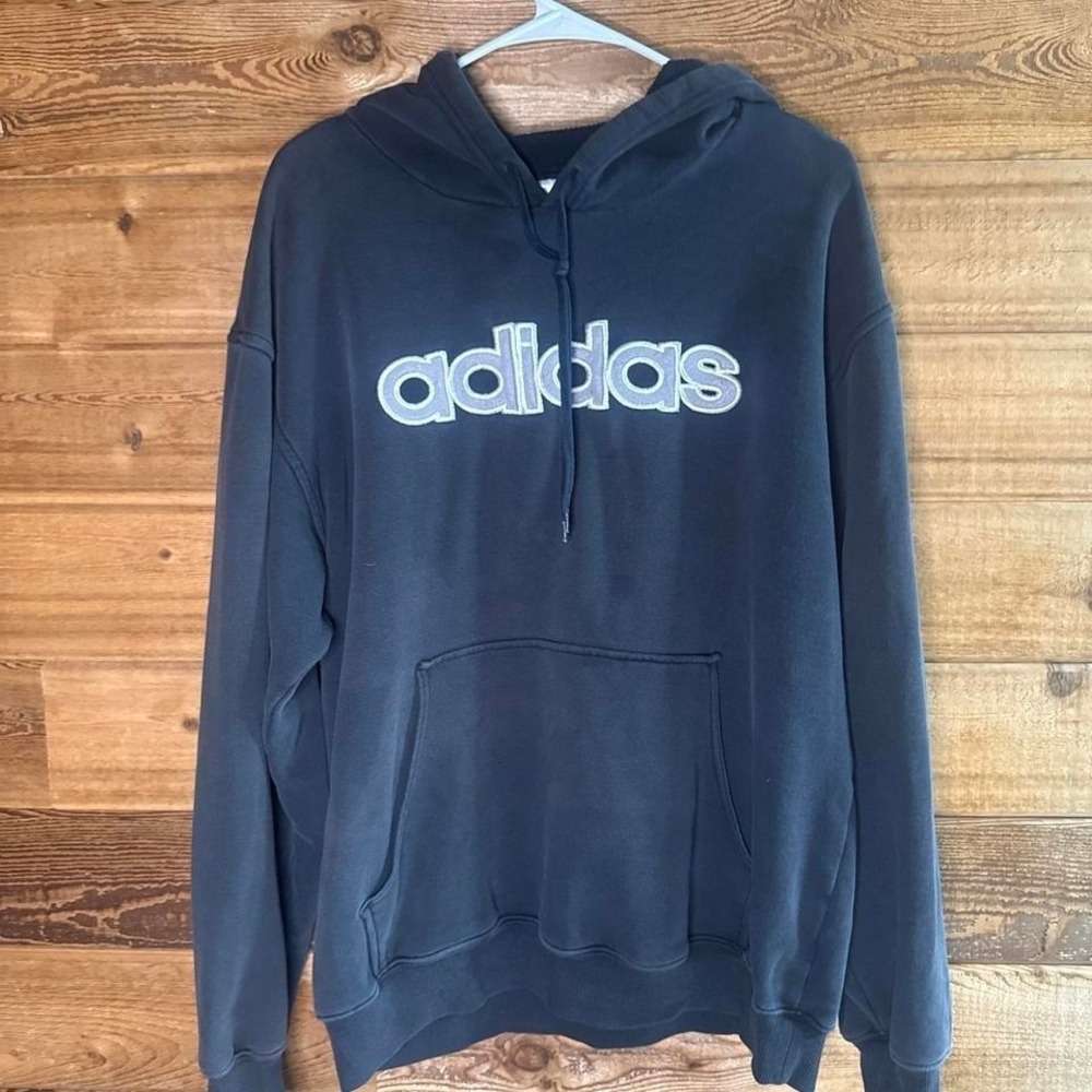 Adidas black and white hoodie